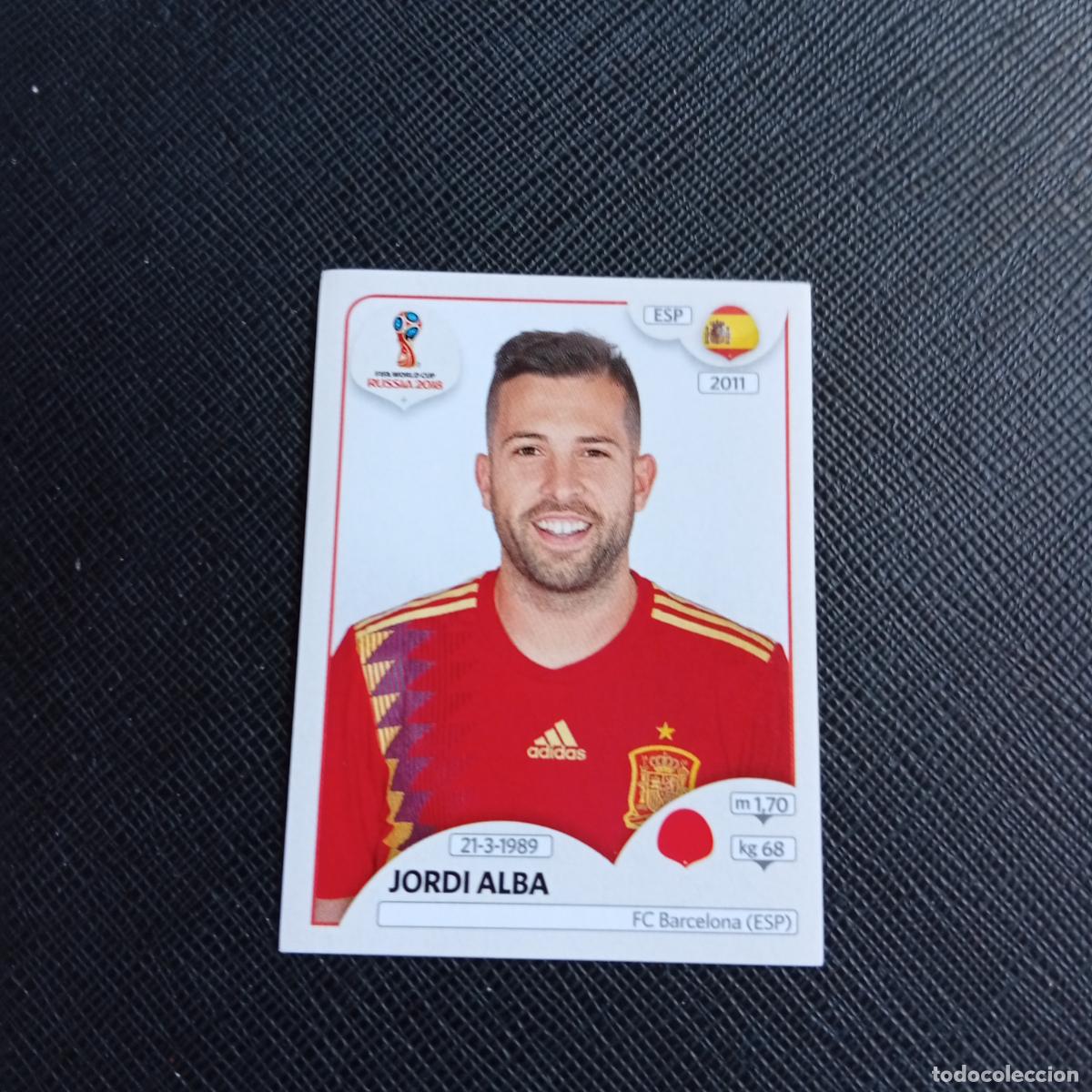 Cartes &agrave; collectionner de Football: 135 JORDI ALBA ESPA&Ntilde;A PANINI MUNDIAL RUSIA 2018 CROMO FUTBOL 18 - SIN PEGAR - /CJ2 .