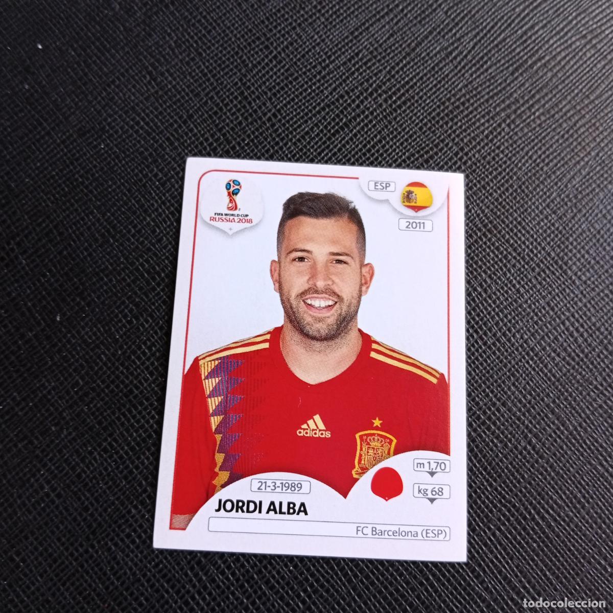 Cartes &agrave; collectionner de Football: 135 JORDI ALBA ESPA&Ntilde;A PANINI MUNDIAL RUSIA 2018 CROMO FUTBOL 18 - SIN PEGAR - /CJ2 ..