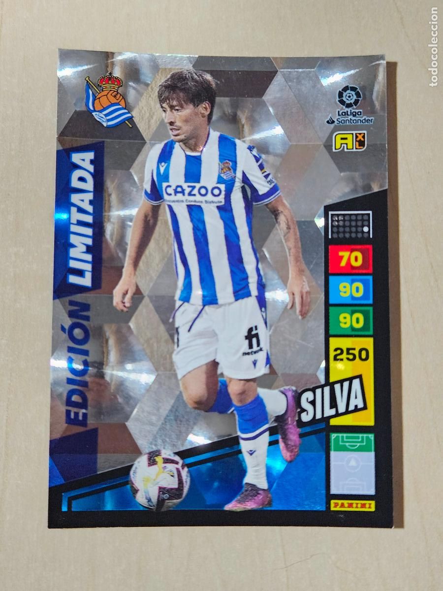 Cromos de f&uacute;tbol: FICHA DAVID SILVA - ADRENALYN 22 23 - PANINI 2022 - 23 - CROMO - EDICION LIMITADA