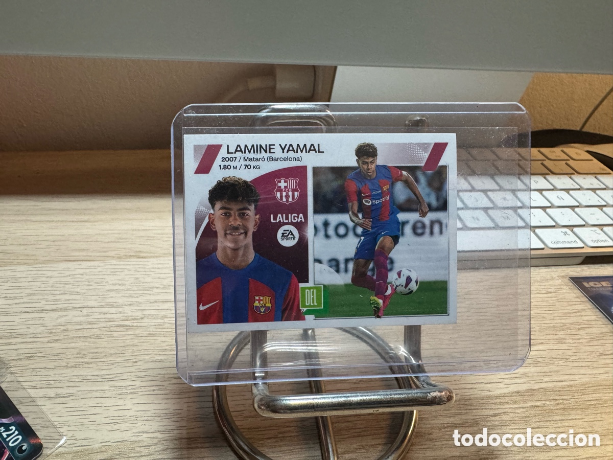 Cromos de f&uacute;tbol: Cromo lamine yamal panini