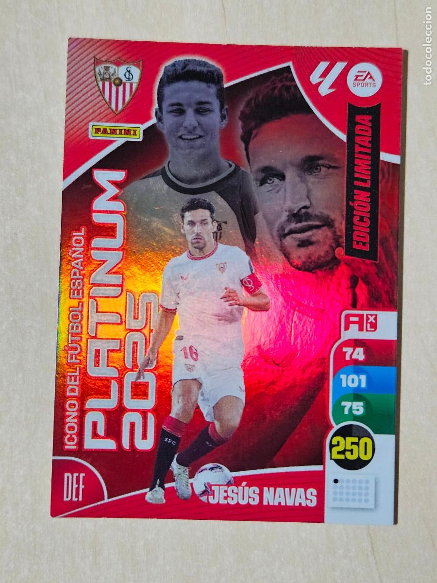 Cromos de f&uacute;tbol: FICHA NAVAS - ADRENALYN 24 25 - PANINI 2024 - 25 - CROMO - EDICION LIMITADA PLATINUM 2025