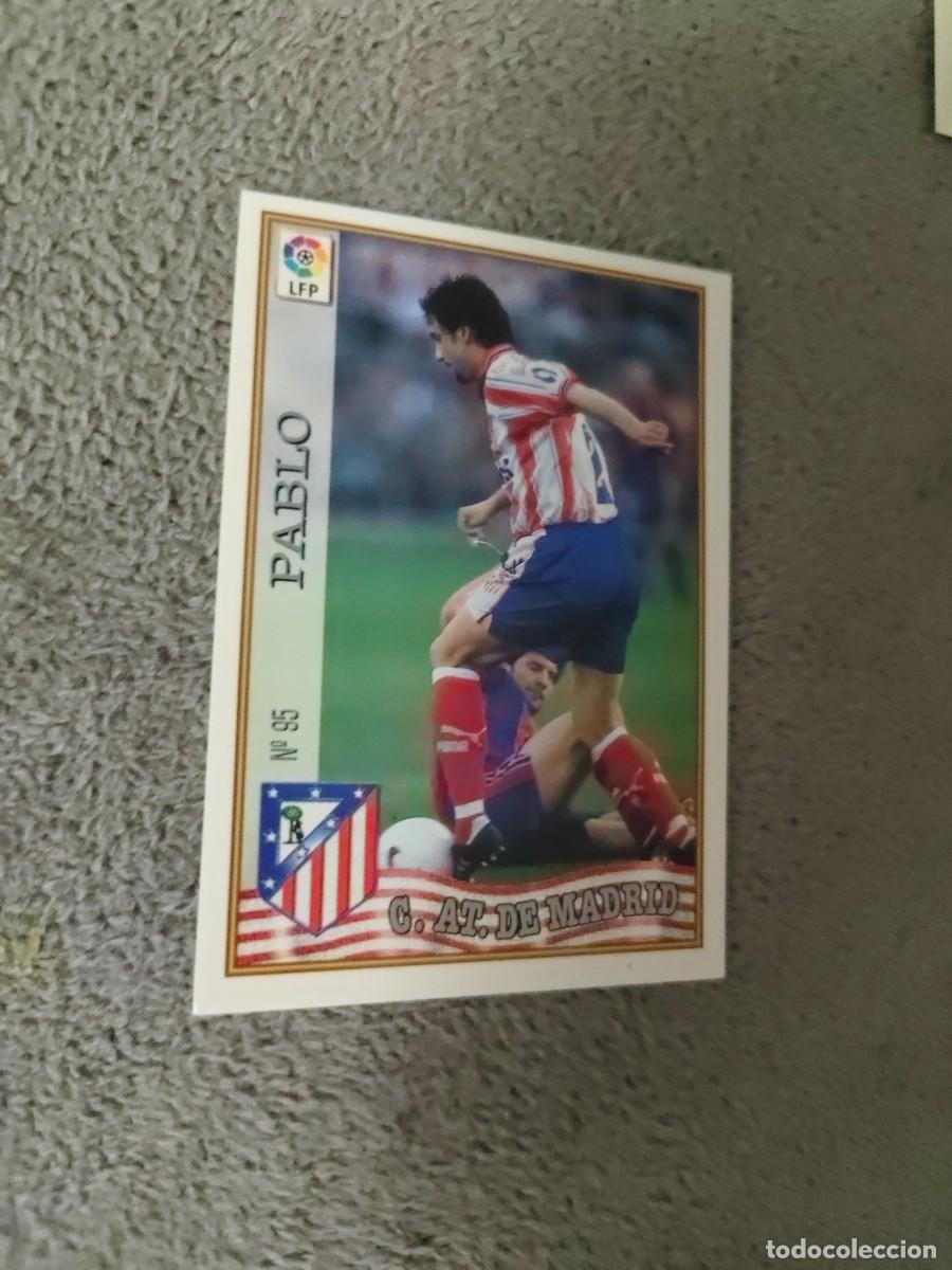 Cromos de f&uacute;tbol: 95. PABLO ATL&Eacute;TICO MADRID MUNDICROMO FICHAS 97 98 LIGA 1997 1998 CARD ABB