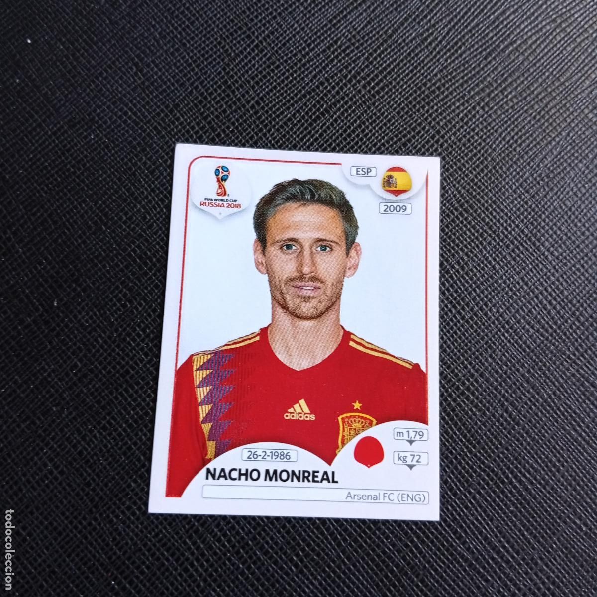 Cromos de f&uacute;tbol: 137 NACHO MONREAL ESPA&Ntilde;A PANINI MUNDIAL RUSIA 2018 CROMO FUTBOL 18 - SIN PEGAR - /CJ2 ..