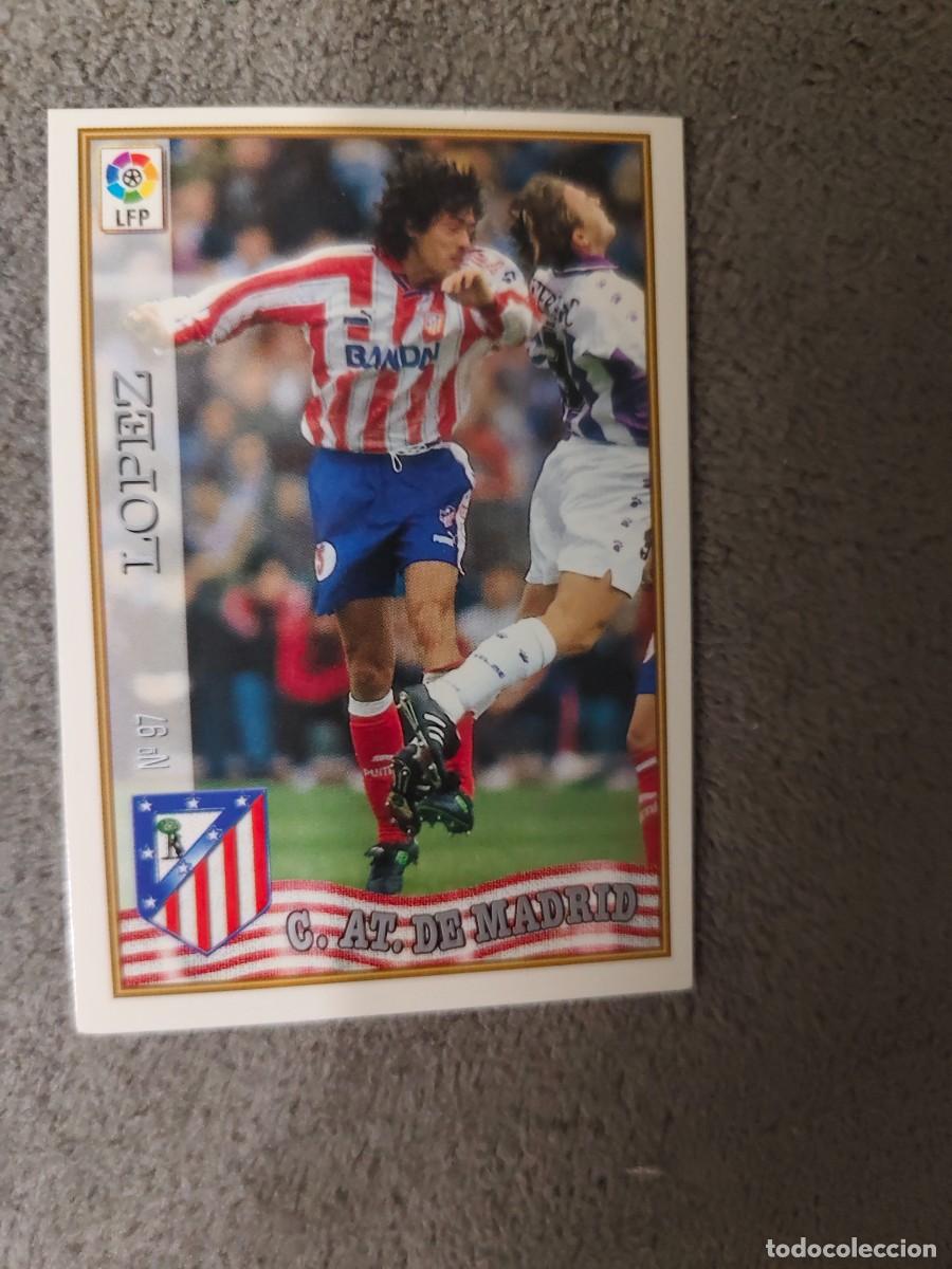 Cromos de f&uacute;tbol: 97. L&Oacute;PEZ ATL&Eacute;TICO MADRID MUNDICROMO FICHAS 97 98 LIGA 1997 1998 CARD ABB