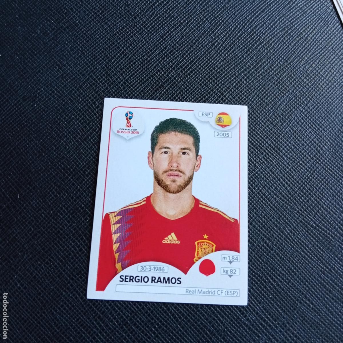 Cromos de f&uacute;tbol: 139 SEGIO RAMOS ESPA&Ntilde;A PANINI MUNDIAL RUSIA 2018 CROMO FUTBOL 18 - SIN PEGAR - /CJ2
