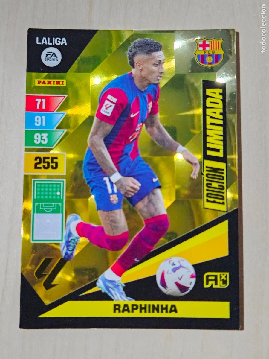 Cromos de f&uacute;tbol: FICHA RAPHINHA - ADRENALYN 23 24 - PANINI 2023 - 24 - CROMO - EDICION LIMITADA