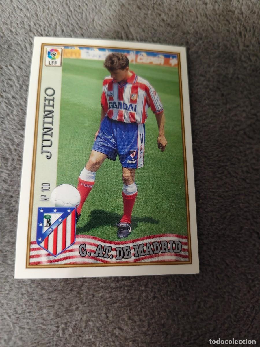 Cromos de f&uacute;tbol: 100. JUNINHO ATL&Eacute;TICO MADRID MUNDICROMO FICHAS 97 98 LIGA 1997 1998 CARD ABB