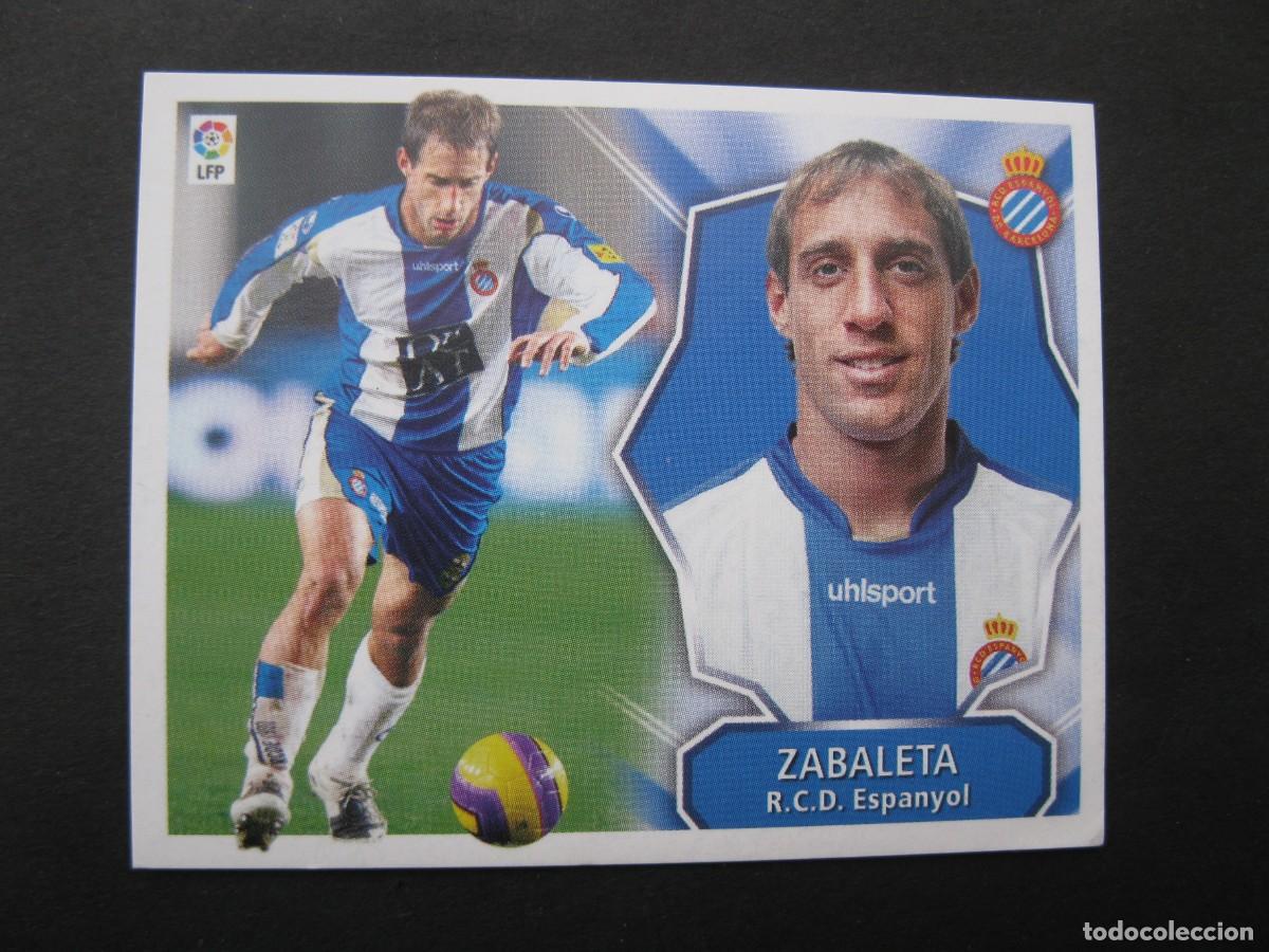 Cromos de f&uacute;tbol: ZABALETA (R.C.D. ESPANYOL) - CAMPEONATO DE LIGA 08/09 - EDICIONES ESTE - NUNCA PEGADO - 2006-07