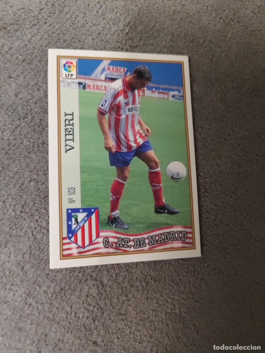 Cromos de f&uacute;tbol: 103. VIERI ATL&Eacute;TICO MADRID MUNDICROMO FICHAS 97 98 LIGA 1997 1998 CARD ABB