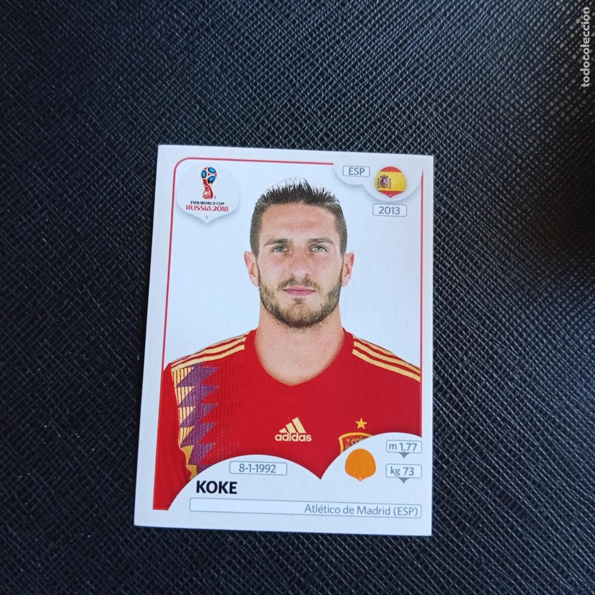 Cromos de f&uacute;tbol: 144 KOKE ESPA&Ntilde;A PANINI MUNDIAL RUSIA 2018 CROMO FUTBOL 18 - SIN PEGAR - /CJ2 D