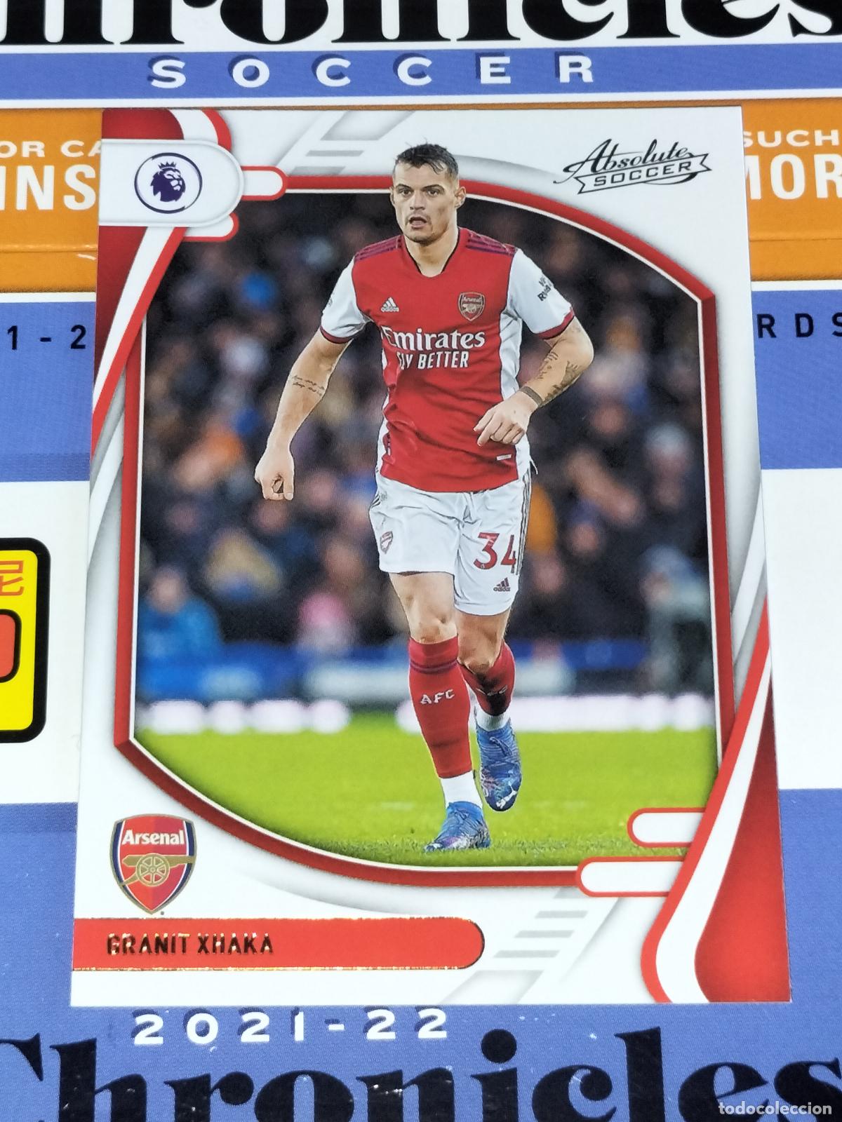 Cromos de f&uacute;tbol: N&ordm; 41 GRANIT XHAKA ARSENAL CARD CHRONICLES ABSOLUTE PREMIER SOCCER 2021 2022 21 22 PANINI