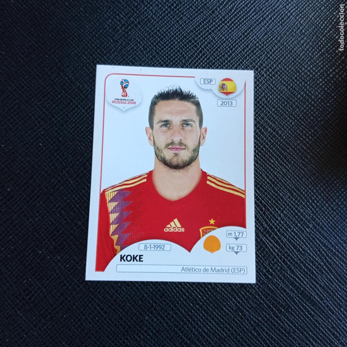 Cromos de f&uacute;tbol: 144 KOKE ESPA&Ntilde;A PANINI MUNDIAL RUSIA 2018 CROMO FUTBOL 18 - SIN PEGAR - /CJ2
