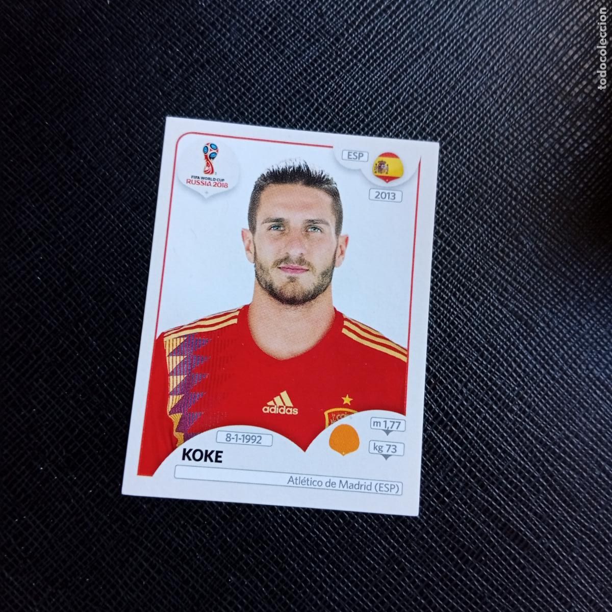 Cromos de f&uacute;tbol: 144 KOKE ESPA&Ntilde;A PANINI MUNDIAL RUSIA 2018 CROMO FUTBOL 18 - SIN PEGAR - /CJ2