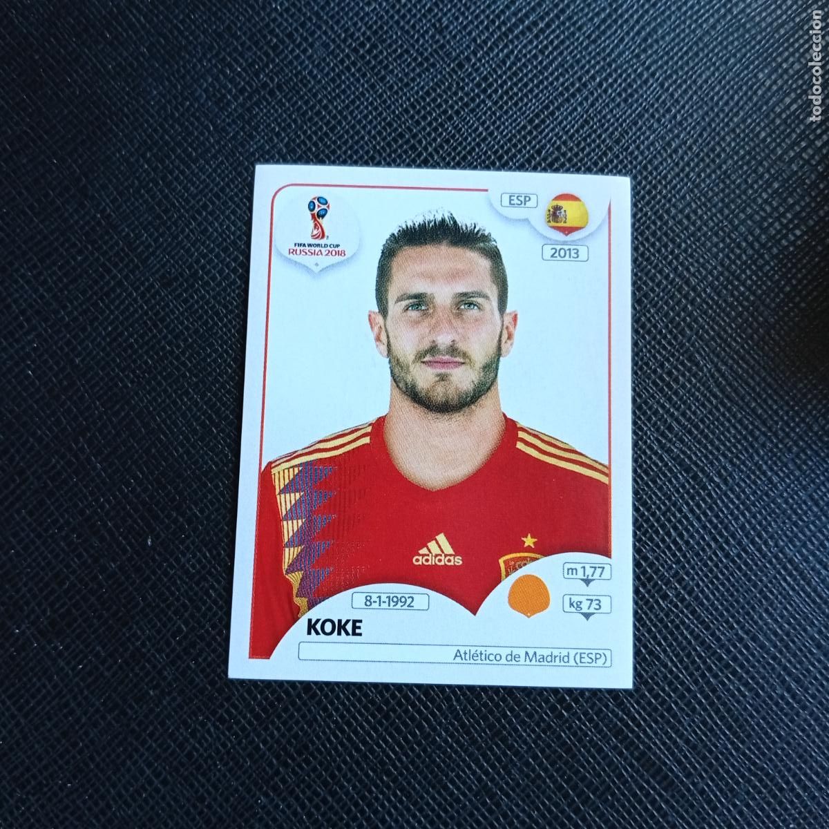 Cromos de f&uacute;tbol: 144 KOKE ESPA&Ntilde;A PANINI MUNDIAL RUSIA 2018 CROMO FUTBOL 18 - SIN PEGAR - /CJ2 .
