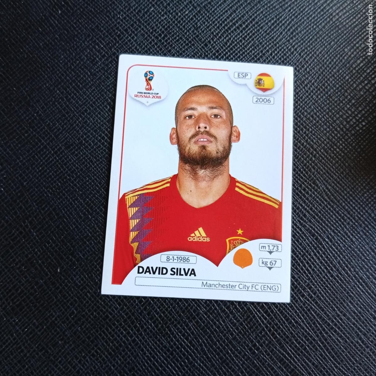 Cromos de f&uacute;tbol: 147 DAVID SILVA ESPA&Ntilde;A PANINI MUNDIAL RUSIA 2018 CROMO FUTBOL 18 - SIN PEGAR - /CJ2
