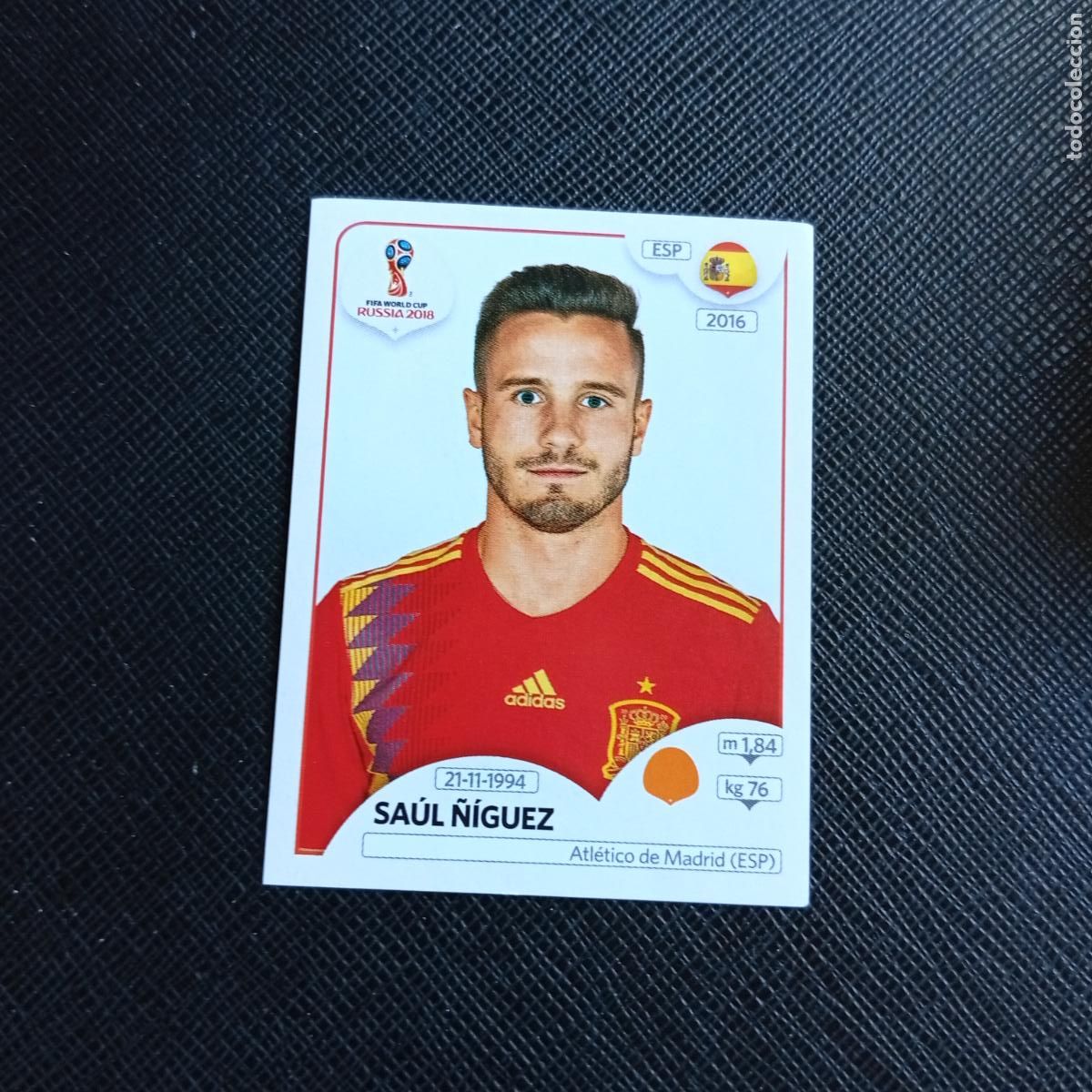 Cromos de f&uacute;tbol: 148 SAUL &Ntilde;IGUEZ ESPA&Ntilde;A PANINI MUNDIAL RUSIA 2018 CROMO FUTBOL 18 - SIN PEGAR - /CJ2