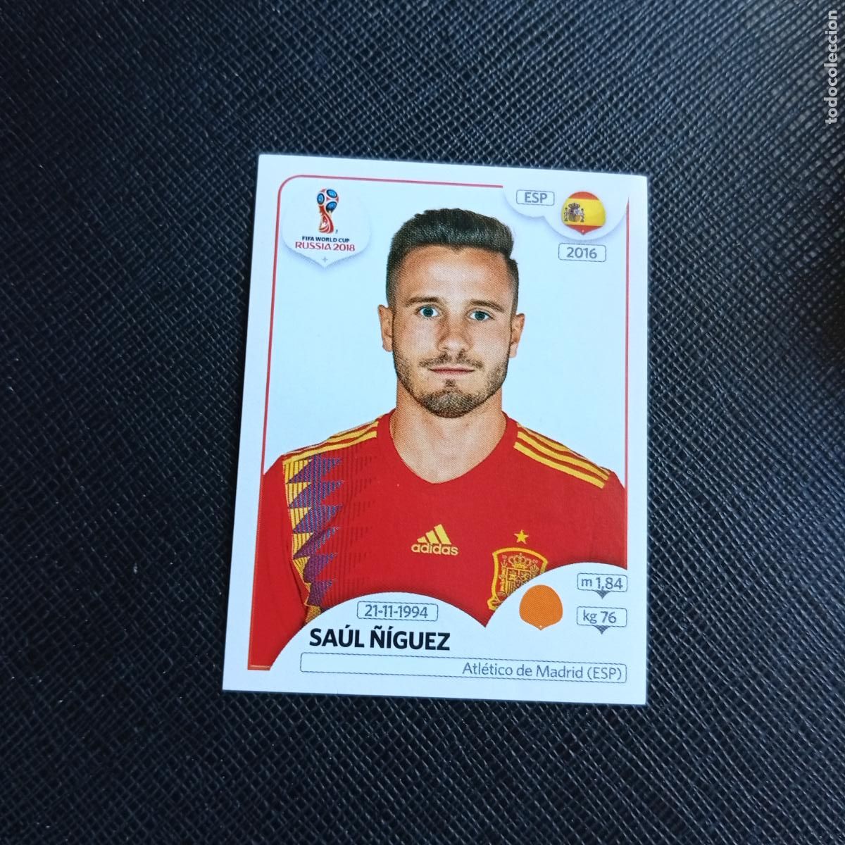 Cromos de f&uacute;tbol: 148 SAUL &Ntilde;IGUEZ ESPA&Ntilde;A PANINI MUNDIAL RUSIA 2018 CROMO FUTBOL 18 - SIN PEGAR - /CJ2