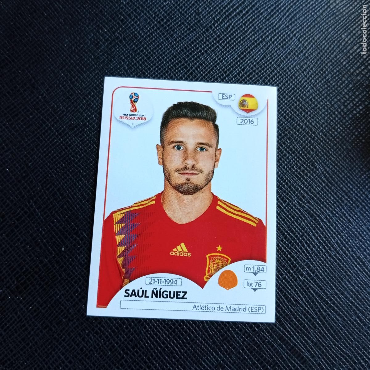 Cromos de f&uacute;tbol: 148 SAUL &Ntilde;IGUEZ ESPA&Ntilde;A PANINI MUNDIAL RUSIA 2018 CROMO FUTBOL 18 - SIN PEGAR - /CJ2