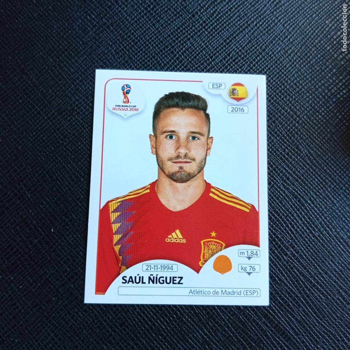 Cromos de f&uacute;tbol: 148 SAUL &Ntilde;IGUEZ ESPA&Ntilde;A PANINI MUNDIAL RUSIA 2018 CROMO FUTBOL 18 - SIN PEGAR - /CJ2