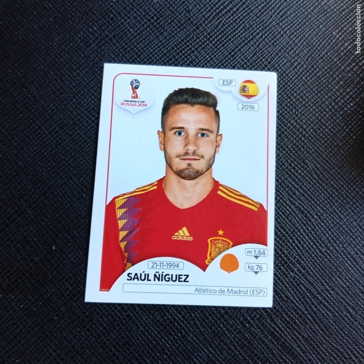 Cromos de f&uacute;tbol: 148 SAUL &Ntilde;IGUEZ ESPA&Ntilde;A PANINI MUNDIAL RUSIA 2018 CROMO FUTBOL 18 - SIN PEGAR - /CJ2 .