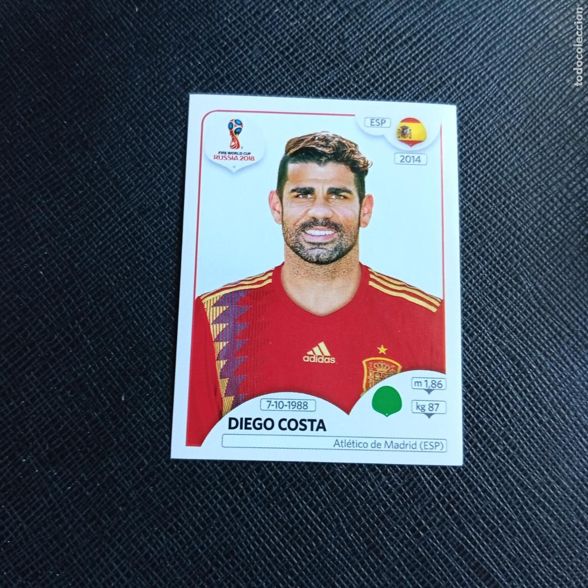 Cromos de Futebol: 151 DIEGO COSTA ESPA&Ntilde;A PANINI MUNDIAL RUSIA 2018 CROMO FUTBOL 18 - SIN PEGAR - /CJ2 .