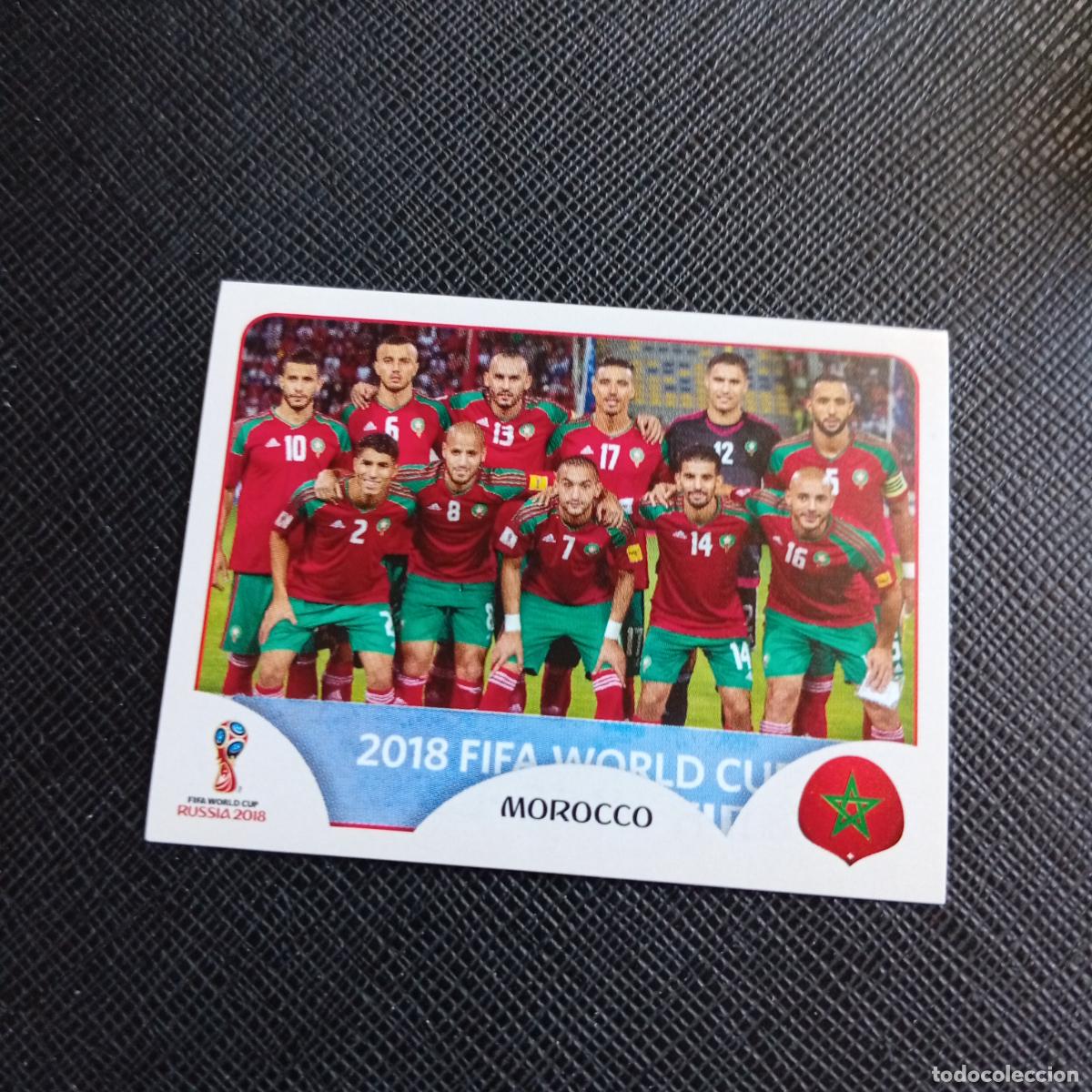 Cromos de Futebol: 153 ALINEACION MARRUECOS PANINI MUNDIAL RUSIA 2018 CROMO FUTBOL 18 - SIN PEGAR - /CJ2