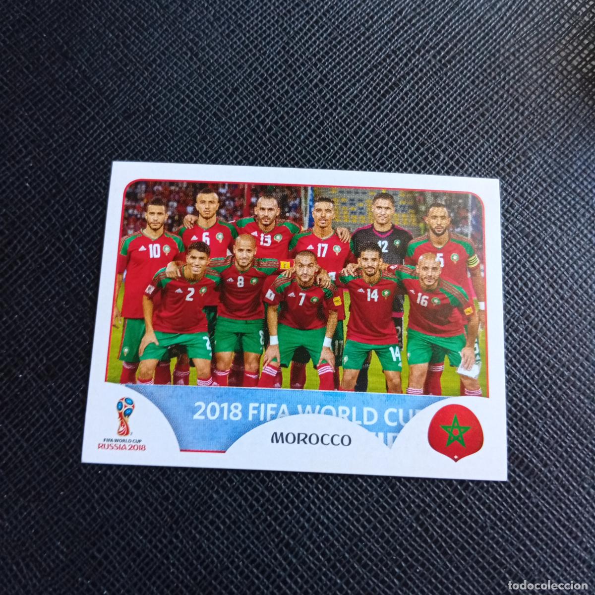 Cromos de Futebol: 153 ALINEACION MARRUECOS PANINI MUNDIAL RUSIA 2018 CROMO FUTBOL 18 - SIN PEGAR - /CJ2
