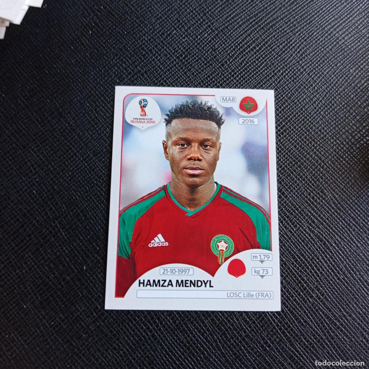 Cartes &agrave; collectionner de Football: 159 HAMZA MENDYL MARRUECOS PANINI MUNDIAL RUSIA 2018 CROMO FUTBOL 18 - SIN PEGAR - /CJ2