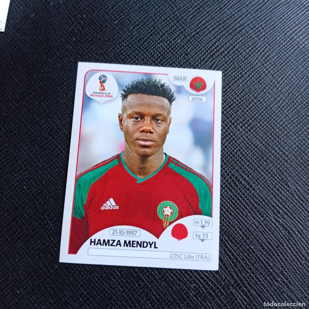 Cartes &agrave; collectionner de Football: 159 HAMZA MENDYL MARRUECOS PANINI MUNDIAL RUSIA 2018 CROMO FUTBOL 18 - SIN PEGAR - /CJ2