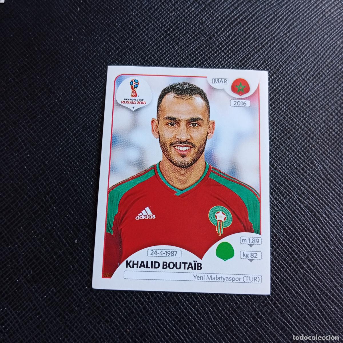 Figurine di Calcio: 168 BOUTAIB MARRUECOS PANINI MUNDIAL RUSIA 2018 CROMO FUTBOL 18 - SIN PEGAR - /CJ2
