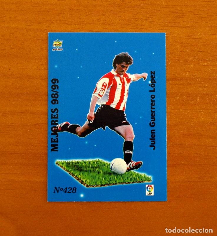 Cromos de f&uacute;tbol: Athletic Bilbao -N&ordm; 428, Guerrero -Mejores 98-99- Las Fichas de la Liga Mundicromo 1999-2000, 99-00