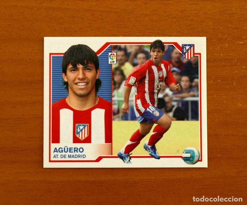 Cromos de f&uacute;tbol: Atl&eacute;tico Madrid - Kun Ag&uuml;ero - Liga 2007-2008, 07-08 - Ediciones Este - Nunca pegado