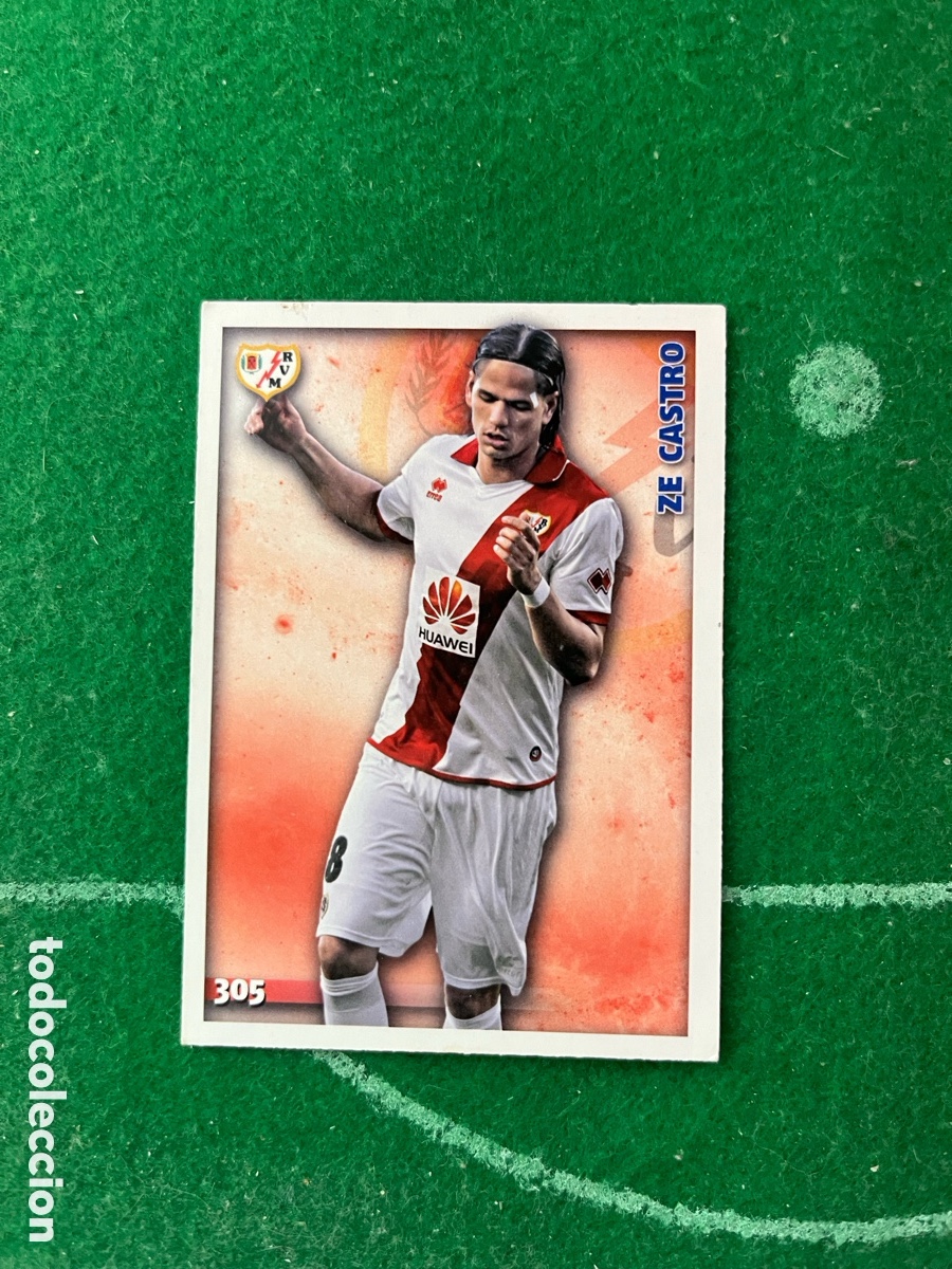Cromos de f&uacute;tbol: 305 ZE CASTRO RAYO VALLECANO LAS FICHAS DE LA LIGA 2014 2015 MUNDICROMO