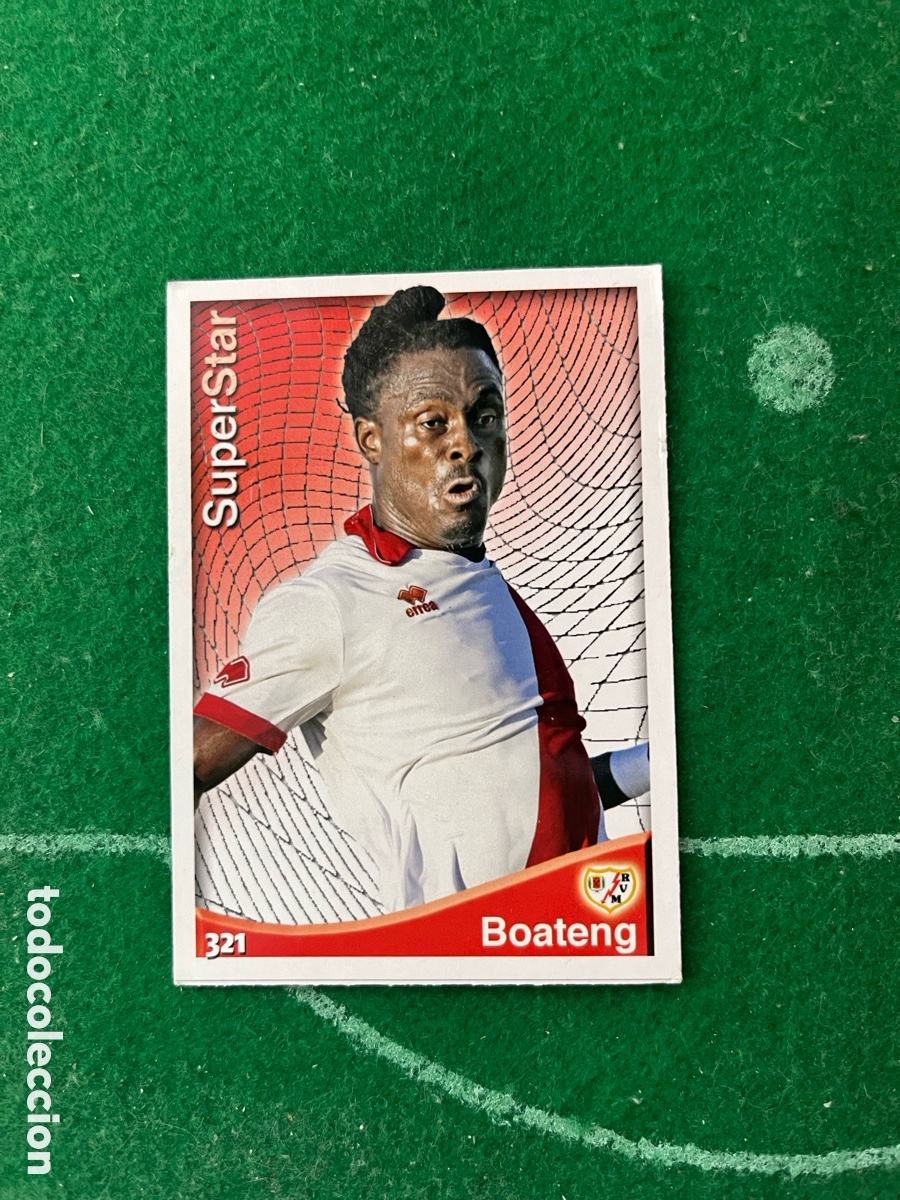 Cromos de f&uacute;tbol: 321 BOATENG RAYO VALLECANO LAS FICHAS DE LA LIGA 2014 2015 MUNDICROMO SUPERSTAR