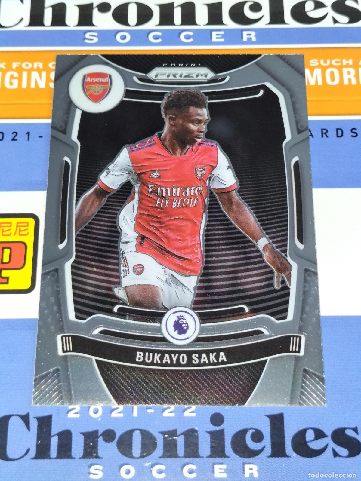 Cromos de f&uacute;tbol: N&ordm; 202 BUKAYO SAKA ARSENAL CARD CHRONICLES PRIZM PREMIER SOCCER 2021 2022 21 22 PANINI