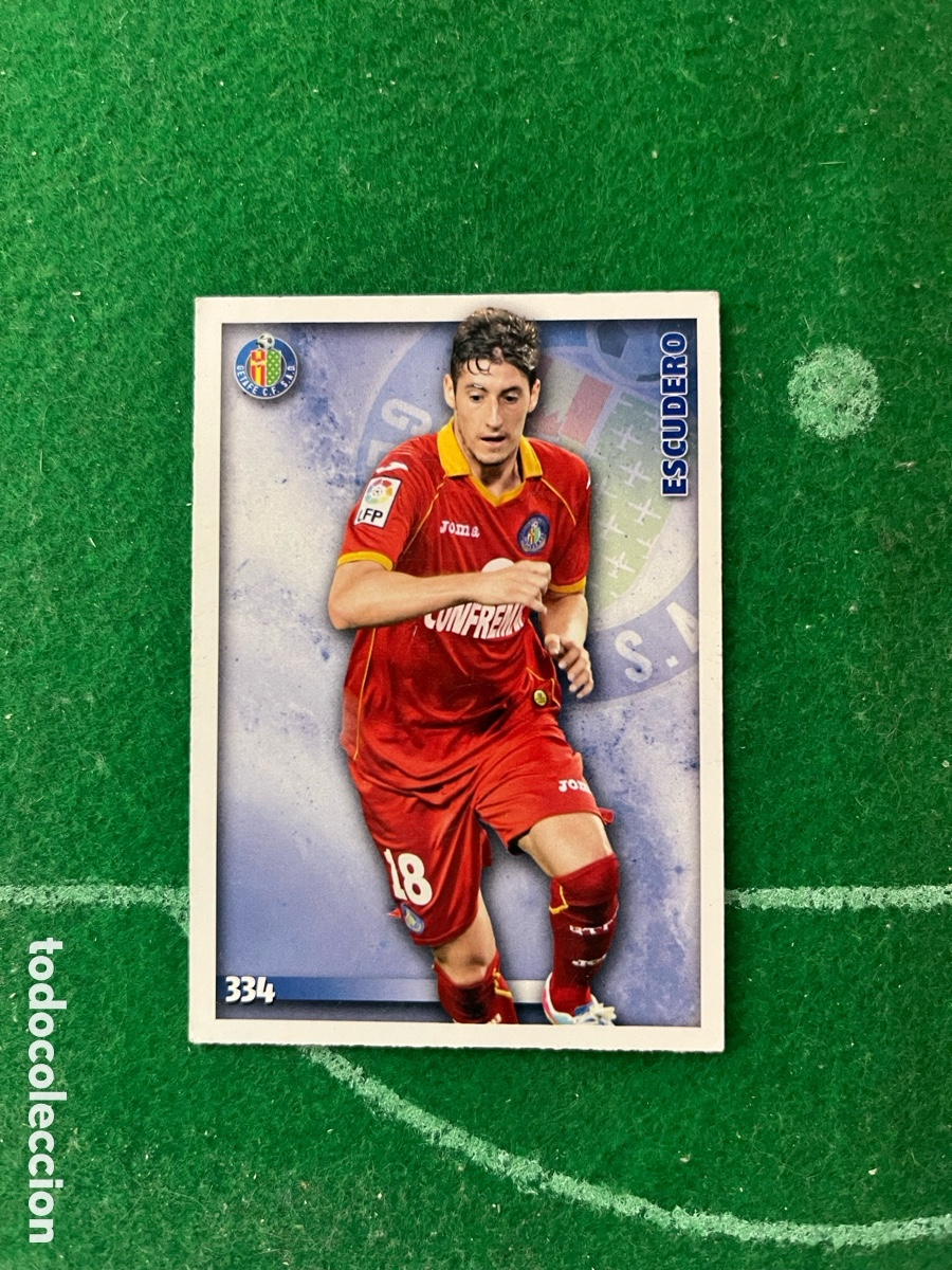 Cromos de f&uacute;tbol: 334 ESCUDERO GETAFE LAS FICHAS DE LA LIGA 2014 2015 MUNDICROMO