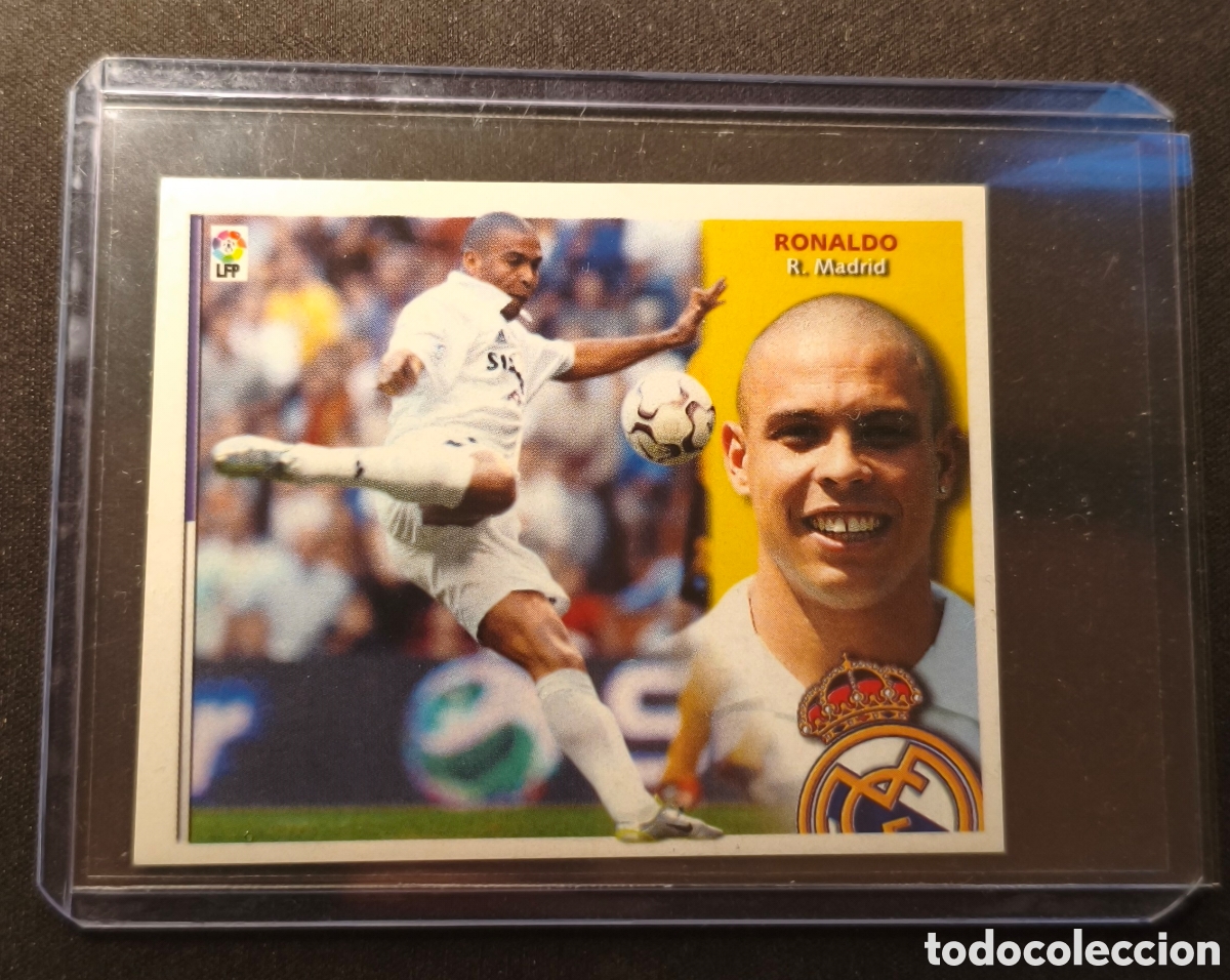 Cromos de f&uacute;tbol: Ronaldo Nazario Real Madrid Fichaje Versi&oacute;n Volea (dif&iacute;cil) 2002/2003 SIN PEGAR Panini liga este