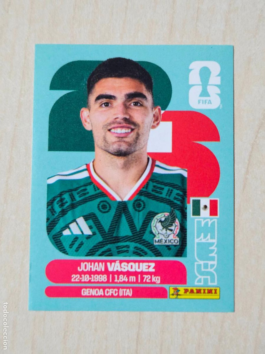 Cromos de f&uacute;tbol: CROMO N&ordm; MEX3 MEX 3 - VASQUEZ MEXICO - MUNDIAL FIFA WORLD CUP 2026 STICKER PANINI SIN PEGAR