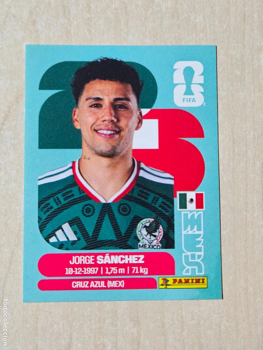 Cromos de f&uacute;tbol: CROMO N&ordm; MEX4 MEX 4 - JORGE SANCHEZ MEXICO - MUNDIAL FIFA WORLD CUP 2026 STICKER PANINI SIN PEGAR