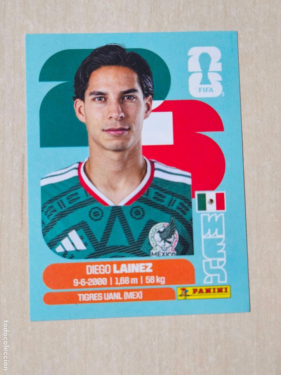 Figurine di Calcio: CROMO N&ordm; MEX8 MEX 8 - DIEGO LAINEZ MEXICO - MUNDIAL FIFA WORLD CUP 2026 STICKER PANINI SIN PEGAR