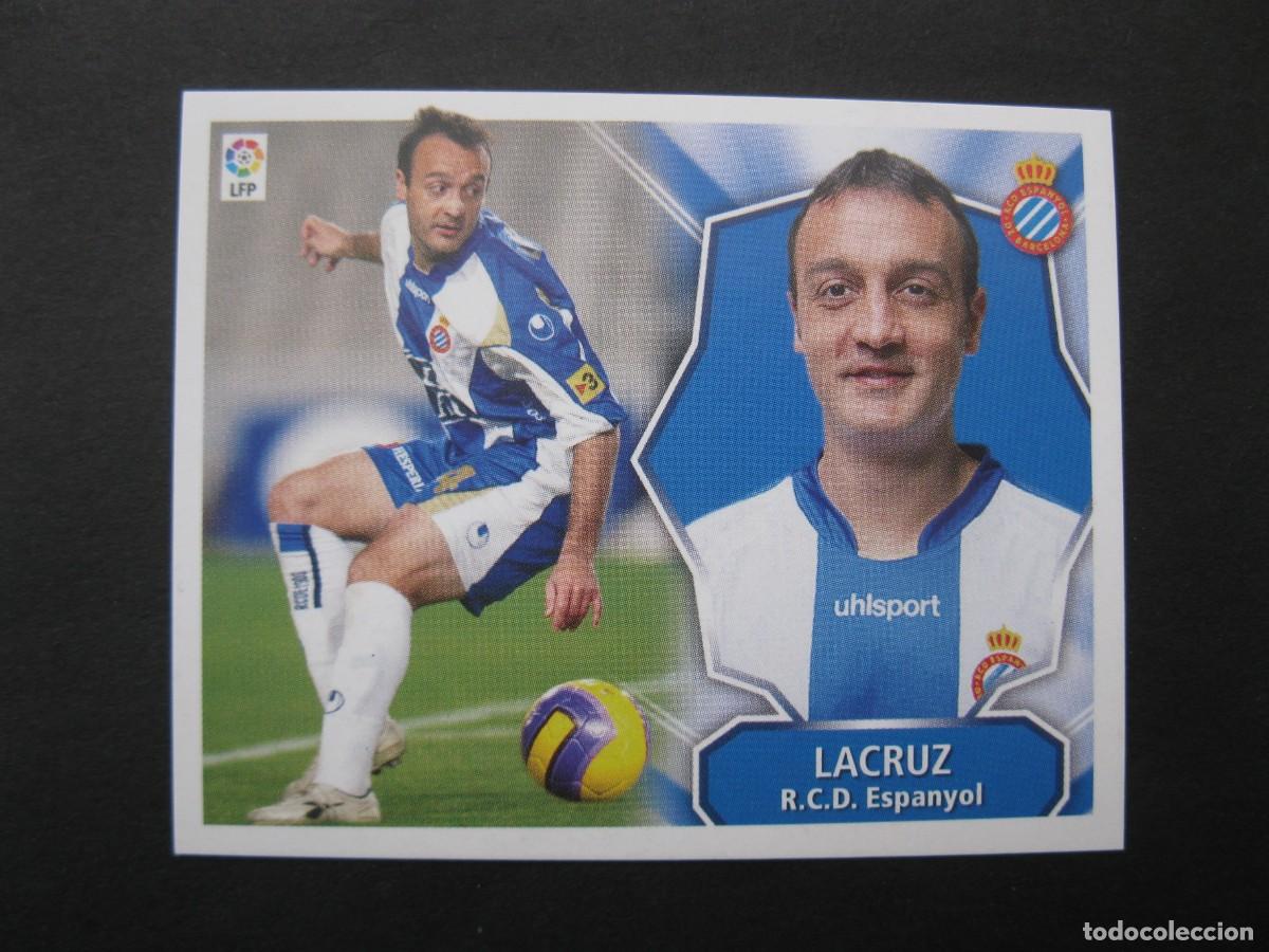 Figurine di Calcio: LACRUZ (R.C.D. ESPANYOL) - CAMPEONATO DE LIGA 08/09 - EDICIONES ESTE - NUNCA PEGADO.