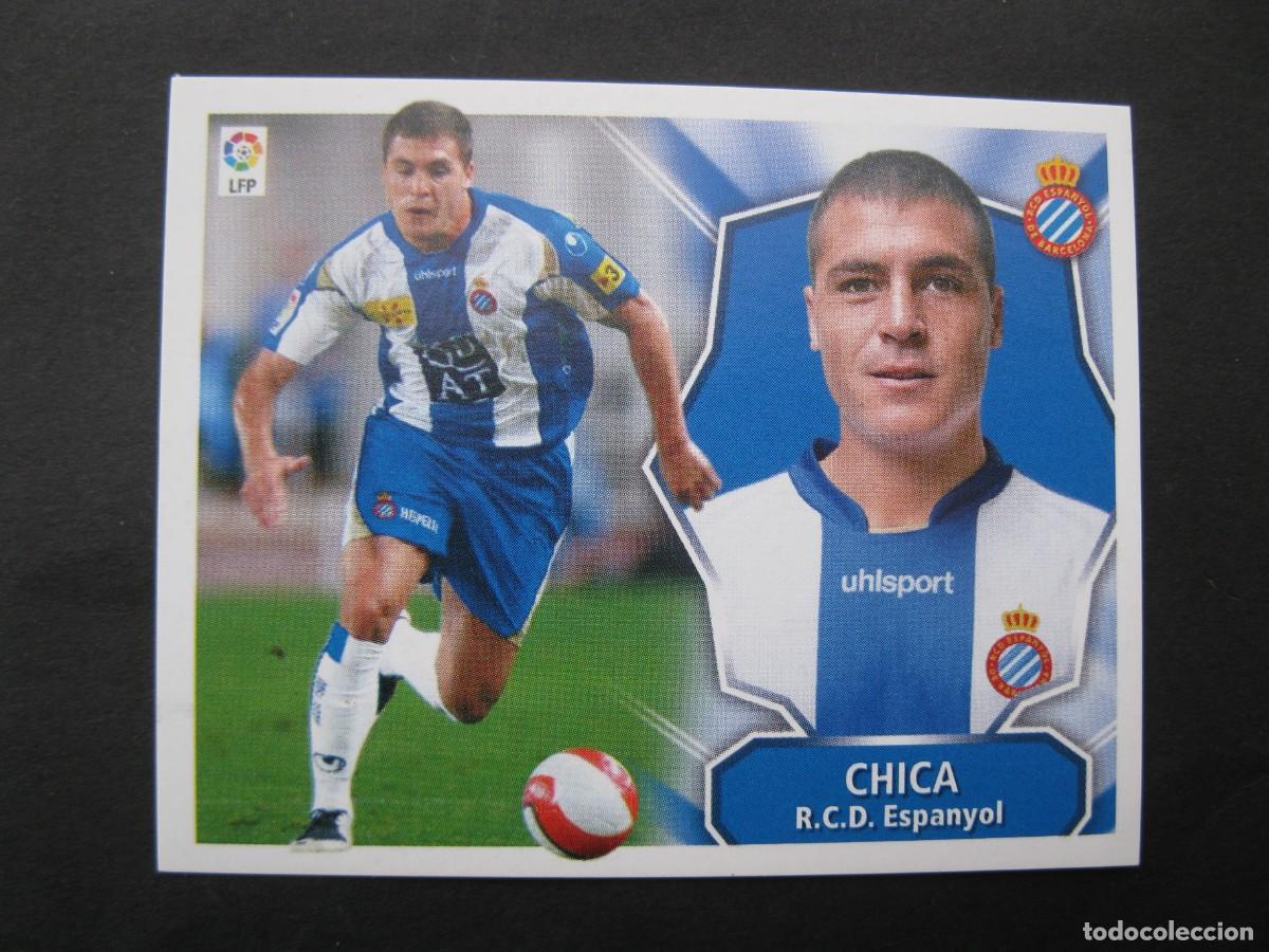 Figurine di Calcio: CHICA (R.C.D. ESPANYOL) - CAMPEONATO DE LIGA 08/09 - EDICIONES ESTE - NUNCA PEGADO.