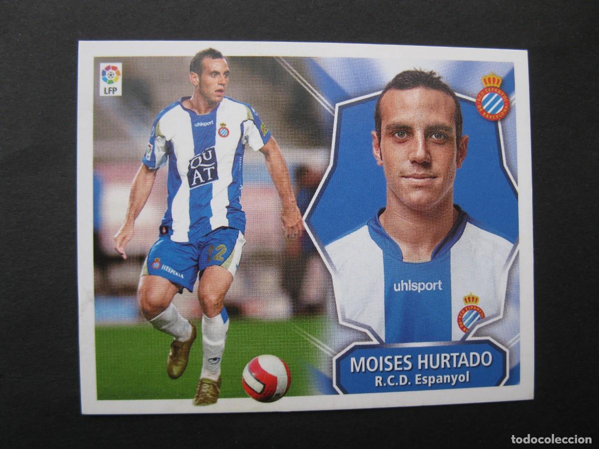 Figurine di Calcio: MOIS&Eacute;S HURTADO (R.C.D. ESPANYOL) - CAMPEONATO DE LIGA 08/09 - EDICIONES ESTE - NUNCA PEGADO.