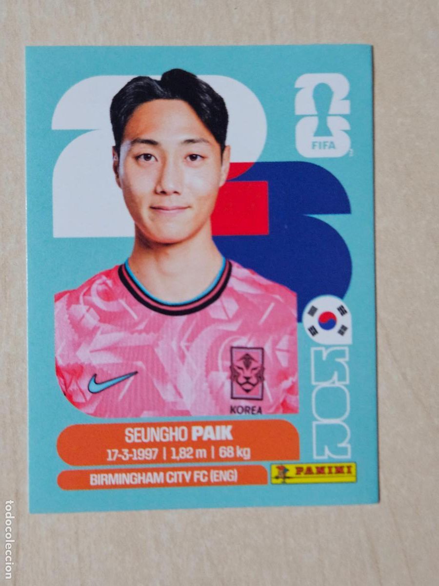 Cromos de f&uacute;tbol: CROMO N&ordm; KOR14 KOR 14 - PAIK KOREA - MUNDIAL FIFA WORLD CUP 2026 STICKER PANINI SIN PEGAR