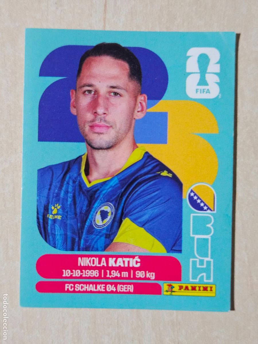 Cromos de f&uacute;tbol: CROMO BIH7 BIH 7 KATIC BOSNIA HERZEGOVINA MUNDIAL FIFA WORLD CUP 2026 STICKER PANINI SIN PEGAR