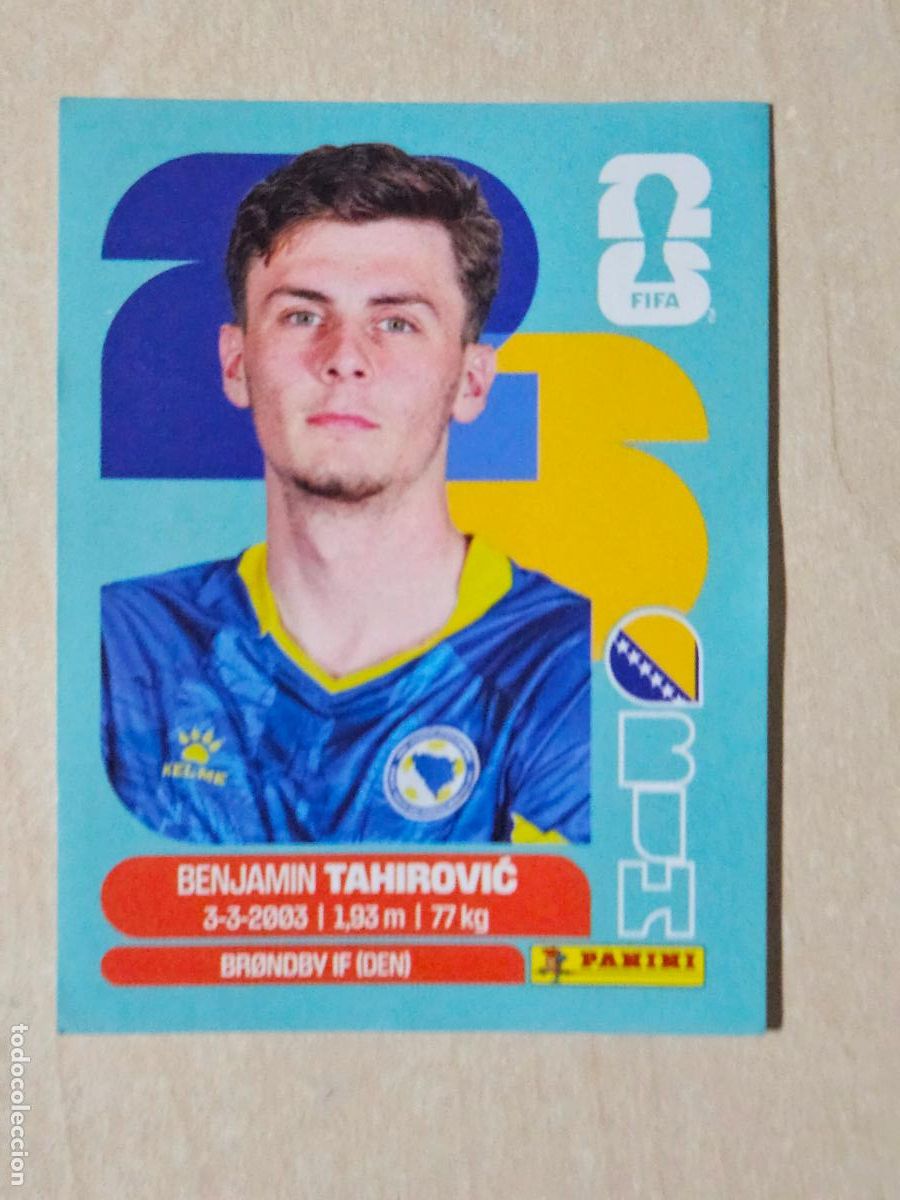 Cromos de f&uacute;tbol: CROMO BIH9 BIH 9 TAHIROVIC BOSNIA HERZEGOVINA MUNDIAL FIFA WORLD CUP 2026 STICKER PANINI SIN PEGAR