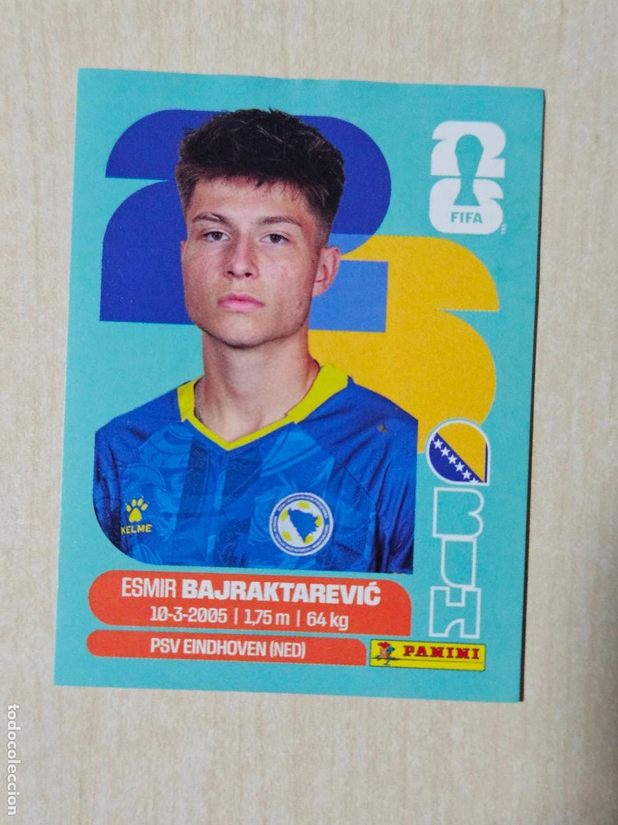 Cromos de f&uacute;tbol: CROMO BIH15 BIH 15 ESMIR BOSNIA HERZEGOVINA MUNDIAL FIFA WORLD CUP 2026 STICKER PANINI SIN PEGAR