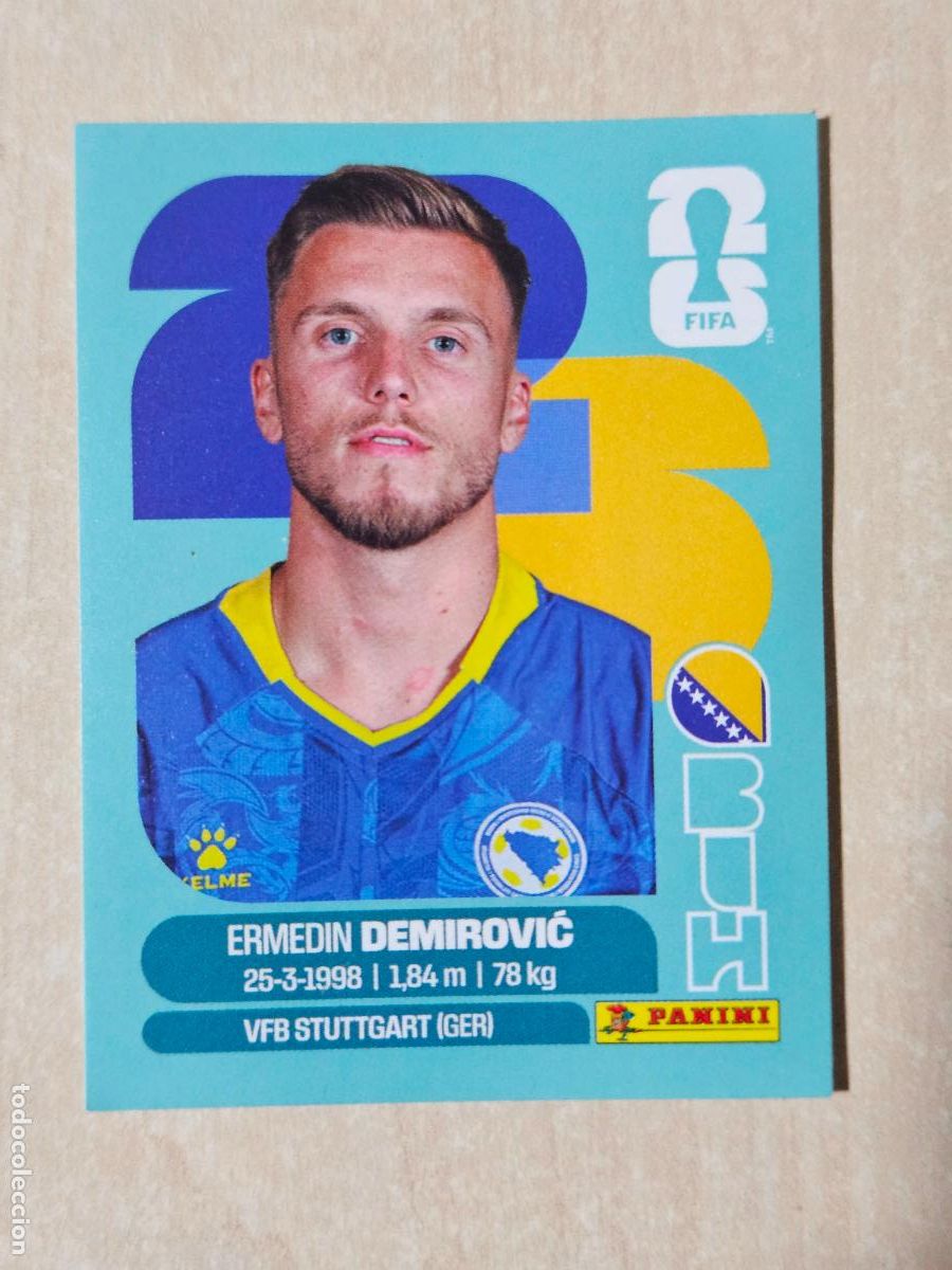 Cromos de f&uacute;tbol: CROMO BIH17 BIH 17 DEMIROVIC BOSNIA HERZEGOVINA MUNDIAL FIFA WORLD CUP 2026 STICKER PANINI SIN PEGAR