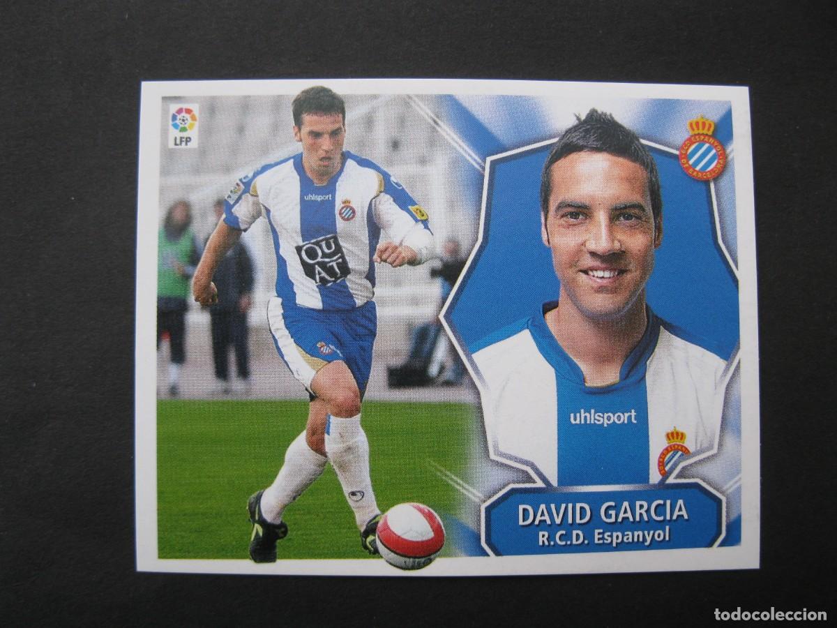 Cromos de f&uacute;tbol: DAVID GARCIA (R.C.D. ESPANYOL) - CAMPEONATO DE LIGA 08/09 - EDICIONES ESTE - NUNCA PEGADO.