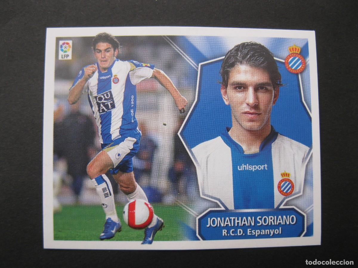 Cromos de f&uacute;tbol: JONATHAN SORIANO (R.C.D. ESPANYOL) - CAMPEONATO DE LIGA 08/09 - EDICIONES ESTE - NUNCA PEGADO.